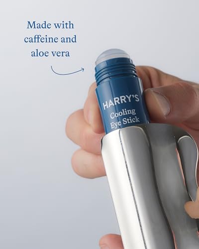Harry's Cooling Eye Kit for Men - Gua Sha Depuffing Facial Massage Tool and Cooling Eye Stick