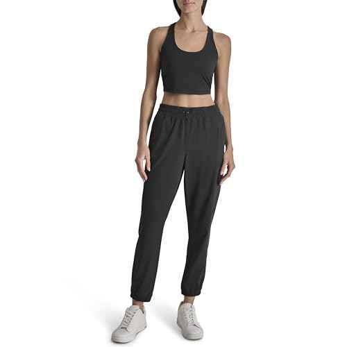 DKNY Women's Wide Leg Adjustable Waistcord Cargo Pant