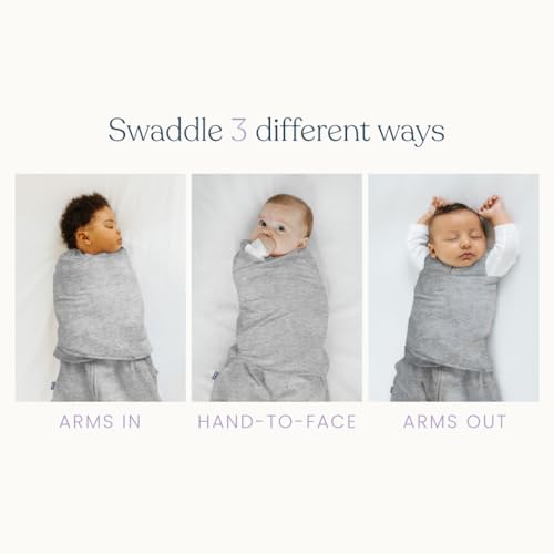 HALO 100% Cotton Sleepsack Swaddle, 3-Way Adjustable Wearable Blanket, TOG 1.5, Serengeti Zebra, Newborn, 0-3 Months