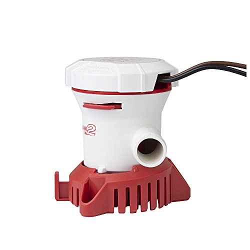 Attwood 5606-7 Tsunami MK2 500 GPH Manual Blige Pump, 12 Volt, White and Red