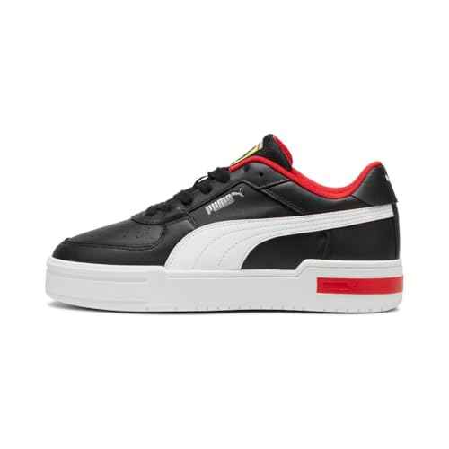 PUMA Men's Ferrari CA Pro Shoes, White-Black, 14