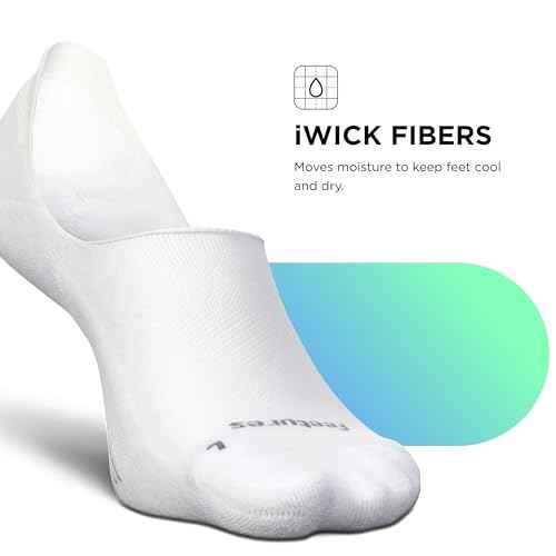 Feetures unisex-adult Elite Invisible Light Cushion 3-pair Pack