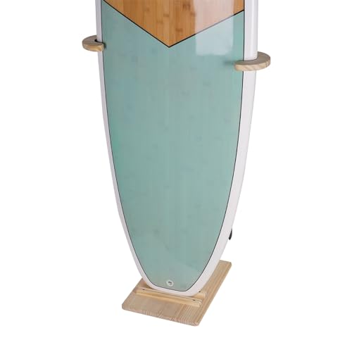 LINGVUM Surfboard Stand Rack, Sturdy Rack with Floor-Standing Design, Vertical Surfboard Holder, Storage & Display for Sho...