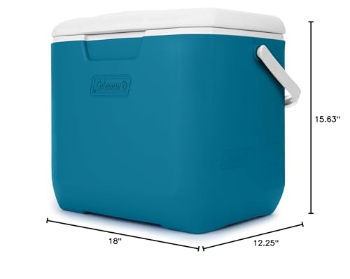 Coleman Chiller 30qt Insulated Portable Cooler with Ice Retention & Large Carry Handle, Made in USA, Great for Camping, Ta...