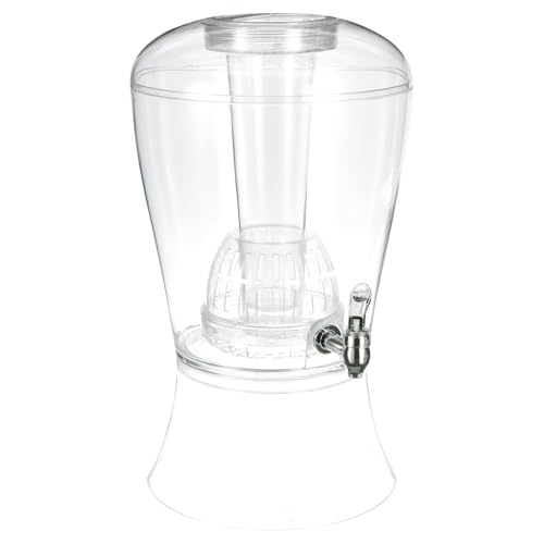 CreativeWare 3 Gallon Beverage Dispenser With Ice Cylinder And Fruit Infuser
