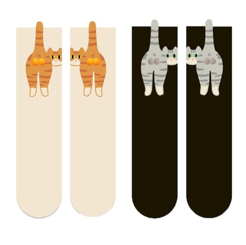 Cat Socks for Women Novelty Funny Socks Cute Cat Sock with Balls Best Birthday Gifts for Mom Girls Friend