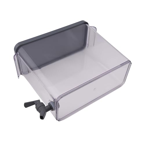 CNEIESD 2-Gallon Slim Acrylic Fridge Beverage Dispenser | Gray Glossy Design | BPA-Free for Indoor/Outdoor Use