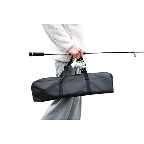 Travel Fishing Pole Combo， 4 Piece Carbon Fiber Spinning Rod Spinning Reel 7ft Braided Line Fishing Carrier Bag for Travel...