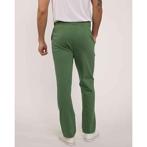 Real Essentials 3 Pack: Men's Tech Fleece Athletic Casual Open Bottom Sweatpants with Pockets (Available in Big & Tall)