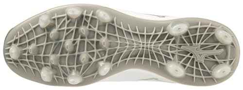 Mizuno Women's Finch Elite 6 Low TPU Softball Cleat, White, 8.5