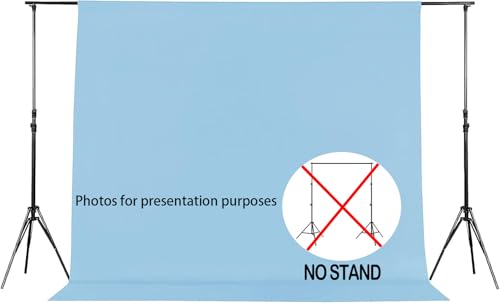 Joccun 5X7FT Light Blue Backdrop Background for Photography,Polyester Backdrop Curtain Background Screen for Photography,P...