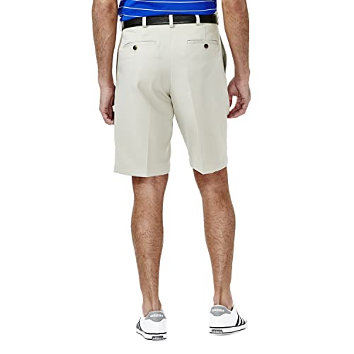 Haggar Men's Cool 18 Classic Fit Pleat Front Expandable Waistband Short (Regular and Big & Tall Sizes)