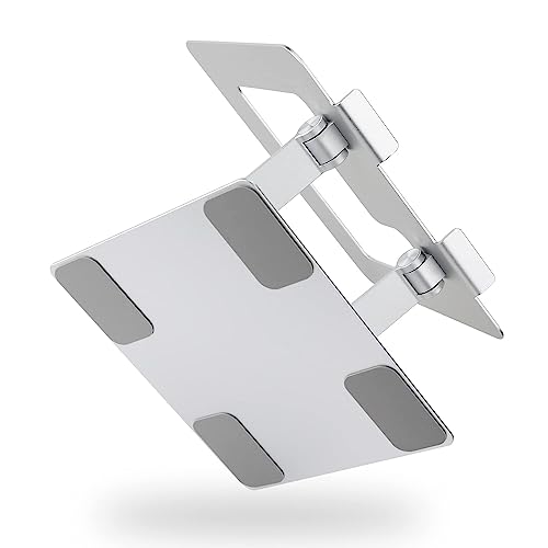 Amazon Basics Sturdy and Portable Ergonomic Laptop Stand for Desk, Adjustable Riser, Fits all Laptops and Notebooks up to ...
