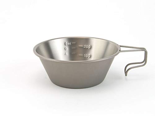 Snow Peak’s Titanium Sierra Cup, E-104, Japanese Titanium, Lifetime Product Guarantee, Lightweight, Compact for Camping or...