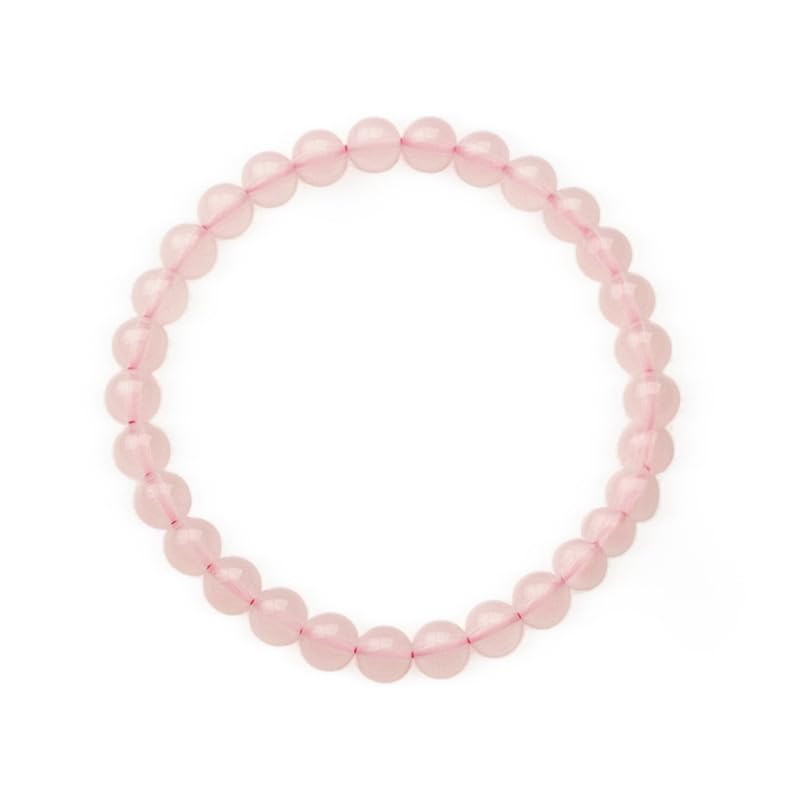 Astrotalk Rose Quartz Bracelet for Women (6mm Beads) | Rose Quartz Crystal of Love for Self-Love, Emotional Healing & Relationship Harmony | Hand Bracelet for Women | Gift for Woman