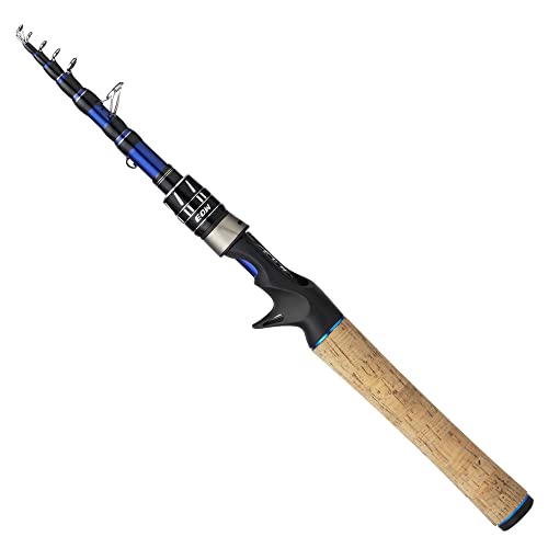 EOW Telescopic Spinning Rod 1pc of 7' & Xpedite Pro Telescopic Casting Rod 1pc of 7', 24T Carbon Blanks & Solid Carbon Ti...
