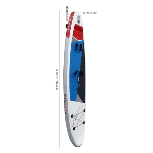 Inflatable Stand Up Paddle Board, Blow Up Paddleboard w/Pump & Carry Bag, Inflatable Windsurfing Board, Non-Slip EVA Deck,...