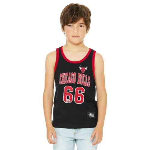 Outerstuff Chicago Bulls Boys Size Est. 1966 Game Day Logo Tank Top Shirt, Black