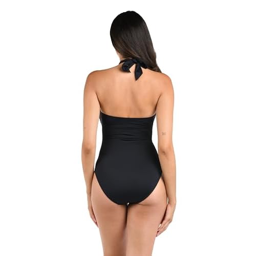 La Blanca Women's Island Goddess Halter One Piece Swimsuit