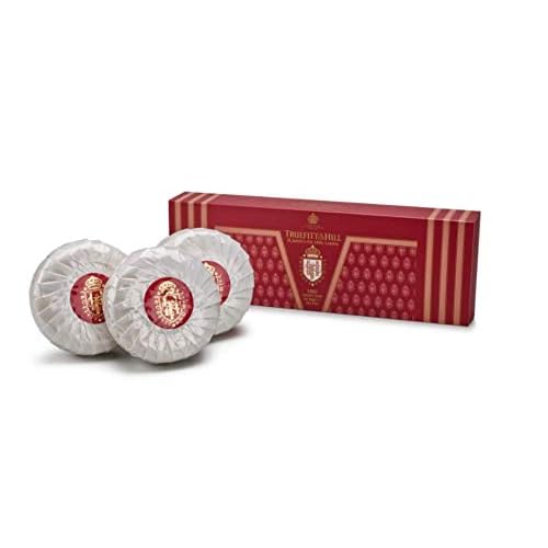 Truefitt & Hill Triple-Milled Luxury Bath & Body Soaps - 1805 - Long-Lasting Fragrance, Premium Rich Lather - 3 x 5.29 oz