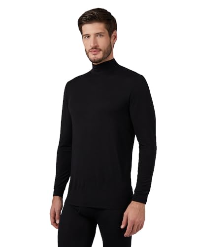 32 Degrees Heat Men’s Lightweight Baselayer Mock Neck – Thermal Long Sleeve Top for Winter Layering