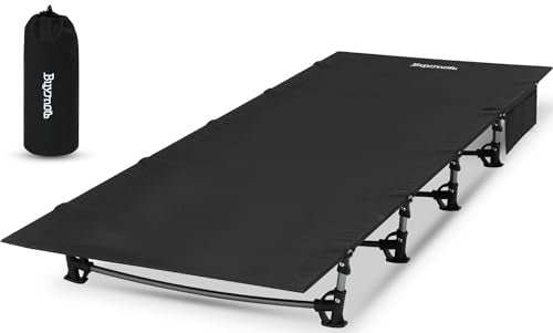 Buymoth Ultralight Folding Tent Camping Cot Bed Lightweight Backpacking Cot Without Tools Hiking Cot Portable Camping Bed ...