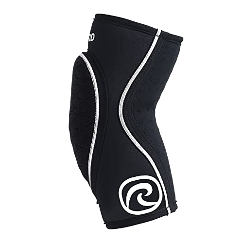 Rehband Elbow Support & Protector for Men & Women Black, 5mm Neoprene Elbow Protection for Volleyball & Handball & Indoor Sports