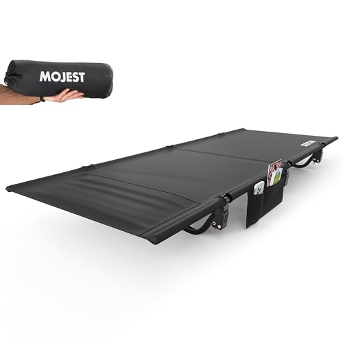 Mojest Ultralight Camping Cot for Adults - Portable Folding Camping Bed, Supports 350 lbs - Lightweight for Travel, Campin...