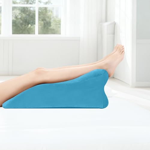 JUBILOOM Ergonomic Sweet Position Wedge Pillow for Adults, Multifunctional Postures Bed Pillows for Relaxing,Blue