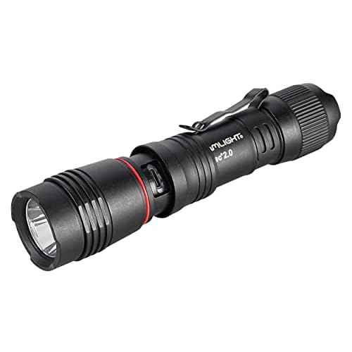 Streamlight 89000 ProTac 2.0 2000-Lumen 17300-Candela Rechargeable Tactical LED Flashlight with USB C Cable, and Holster, Box, Black