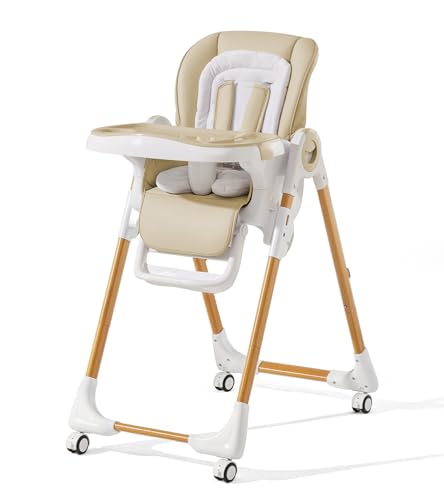 Mallify Convertible High Chairs for Babies and Toddlers, Height Adjustable Baby High Chair, High Chair with Removable Tra...
