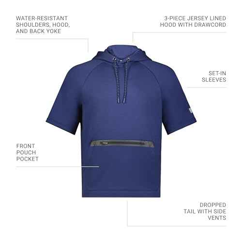 Russell Athletic Legend Tech Fleece Hoodie - Warm, Breathable Cage Jacket with Pocket - Outdoor & Everyday Comfort!