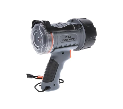 Cyclops Waterproof LED Spotlight | 700 Lumens Tough ABS Floatable 3 Lighting Modes Rechargeable LED Handheld Flashlight| E...