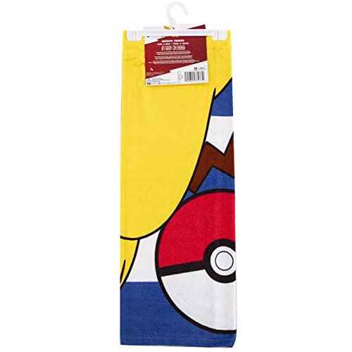Northwest Pok?mon Beach Towel ? Pikachu and Pok? Ball Design ? 30 x 60 Inch Soft and Absorbent Towel for Bath, Pool, or Beach