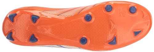 Umbro Men's Velocita Elixir Club FG Soccer Cleat, White/Orange/Blue, 11.5