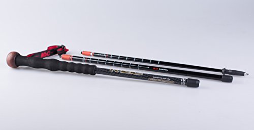 MBC CollapsibleTrekking Pole Carbon Fiber Hiking Walking Stick Professional Photography Monopod Stand for Camera and Camco...