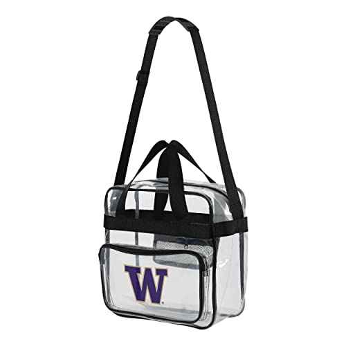 FOCO NCAA Team Logo Clear See Through Stadium High End Messenger Bag