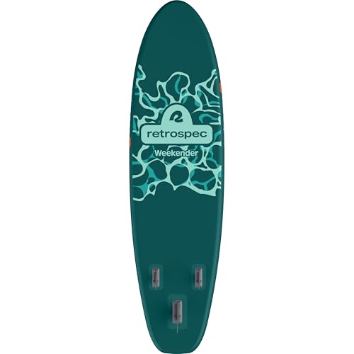 Retrospec Weekender Inflatable Stand Up Paddle Board Includes Paddle, Pump, Travel Bag and Accessories 10’6” Lightweight I...