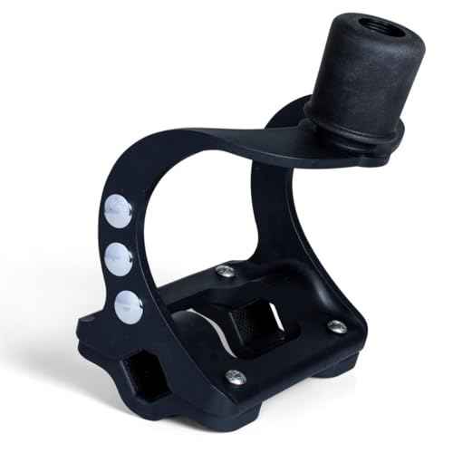 Taylor Made KW-Series Flagpole Mount for Boats, Universal Clamp-On Mount, Fits 3/4", 1", 1-1/4" Flagpoles, No Drilling Required, Mounting Hardware Included
