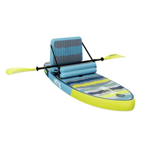 BOTE 8' FT Flow Rider Aero Inflatable Stand Up Paddle Board Hybrid Kayak Kit Includes Adjustable Aero SUP seat Adaptable K...