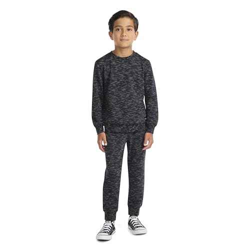 Hurley unisex-baby Soft Basic Cloud Slub Crewneck Sweatshirt and Joggers 2-piece Outfit Set