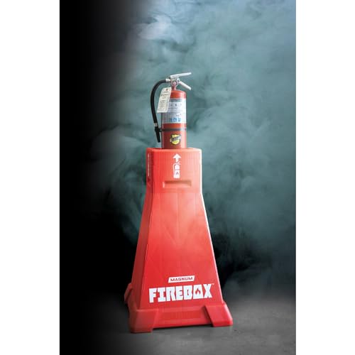 MAGNUM Firebox, Portable Fire Extinguisher Stand, OSHA Compliant, Emergency Fire Extinguisher Safety Station Stand for Construction Jobsites, Easy to Assemble and Disassemble, Holds up to 30 Lbs