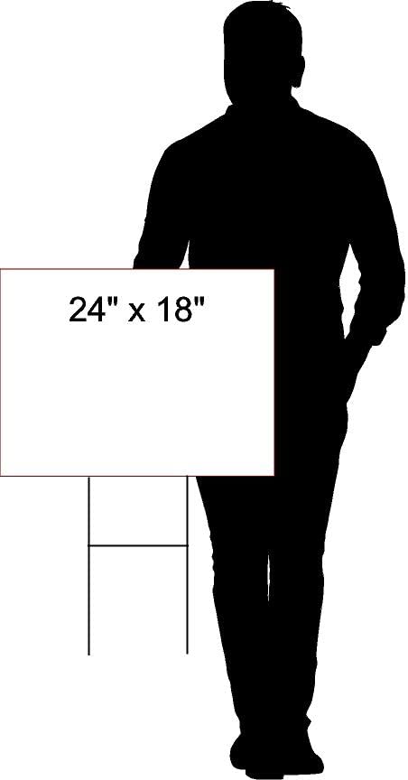 Keep Windsurf Boards Secured Notice 1 Double Sided 18x24 in. Yard Road Sign w/Stand