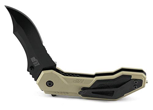 Smith & Wesson M&P SWMP1BSD 7.1in S.S. Assisted Folding Knife with 2.9in Serrated Clip Point Blade and Aluminum Handle for...
