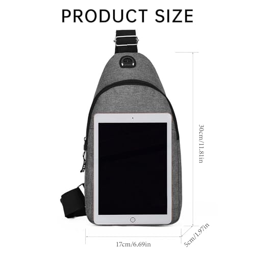 Classic Crossbody Sling Bag for Men Small Mens Sling Backpack for Traveling Hiking Outdoors Daypacks