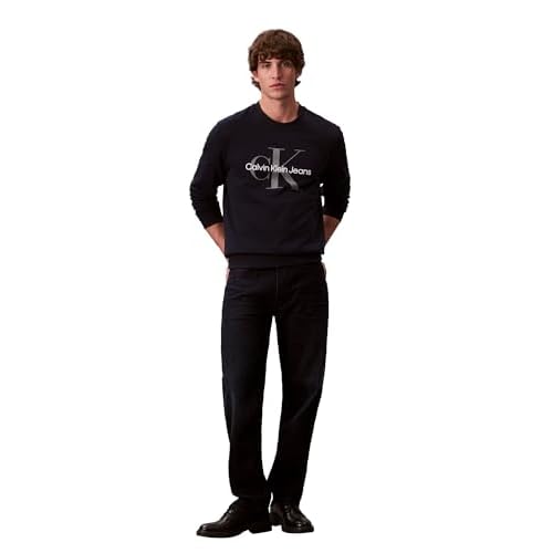 Calvin Klein Men's Monogram Logo Crewneck Sweatshirt