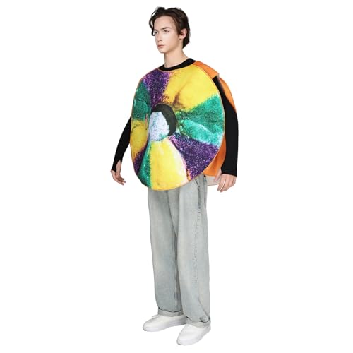 EraSpooky Adult King Cakes Costume Funny Mardi Gras Parades Outfits for Men Women