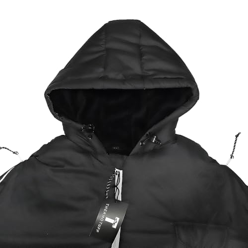 Thermotuff Wearable Sleeping Bag with Dual Hoodie, Zippered Arm Holes, Pockets & Adjustable Drawstring - Ideal for Campin...
