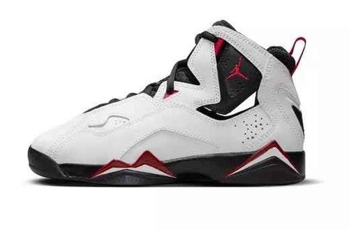 Jordan Toddler's True Flight White/Black-Varsity Red (343797 100) - 7