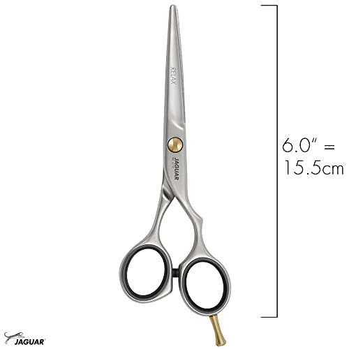 Jaguar Shears Pre Style Relax 6.0 Inch Offset Design Professional Ergonomic Steel Hair Cutting & Trimming Scissors for Salon Stylists, Beauticians, and Barbers
